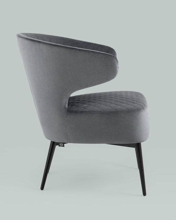 Кресло Royal темно-серого цвета - лучшие Интерьерные кресла в INMYROOM