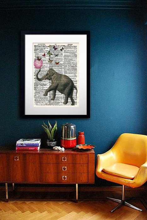 Постер Elephant and Balloon А4 на бумаге - купить Картины по цене 2000.0 Постер Elephant and Balloon А4 на бумаге - купить Картины по цене 2000.0