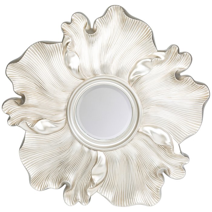 Настенное зеркало Виола Силвер серебряного цвета