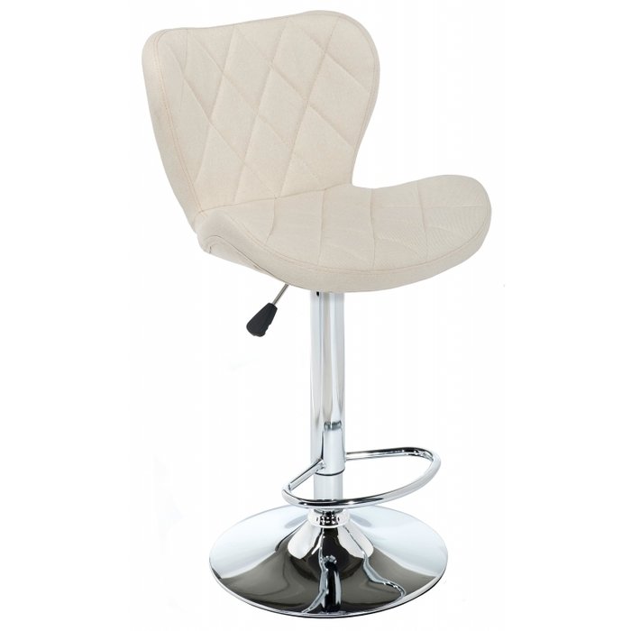 Барный стул Porch beige fabric с обивкой бежевого цвета Барный стул Porch beige fabric с обивкой бежевого цвета
