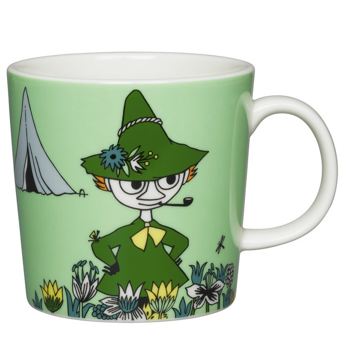 Кружка Moomin Снусмумрик зеленого цвета