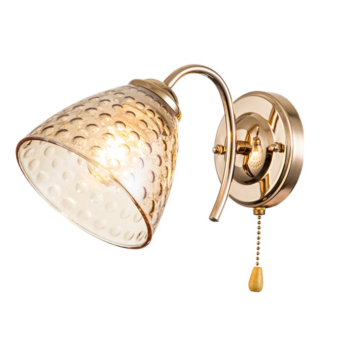 Бра Freesia 658/1A Gold (стекло, цвет прозрачный) Бра Freesia 658/1A Gold (стекло, цвет прозрачный)