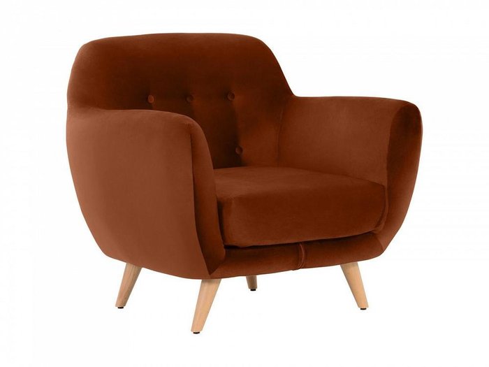 Кресло Loa терракотового цвета - купить Интерьерные кресла по цене 40860.0