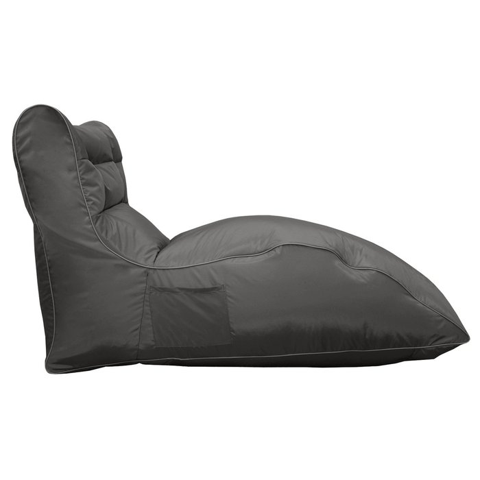 Кресло-лежак темно-серое