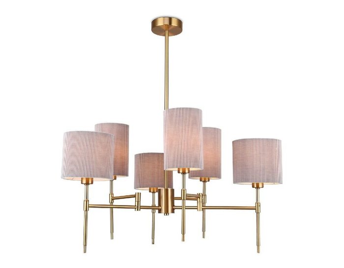 Люстра на штанге Heigh Light LH72381 (ткань, цвет серый)