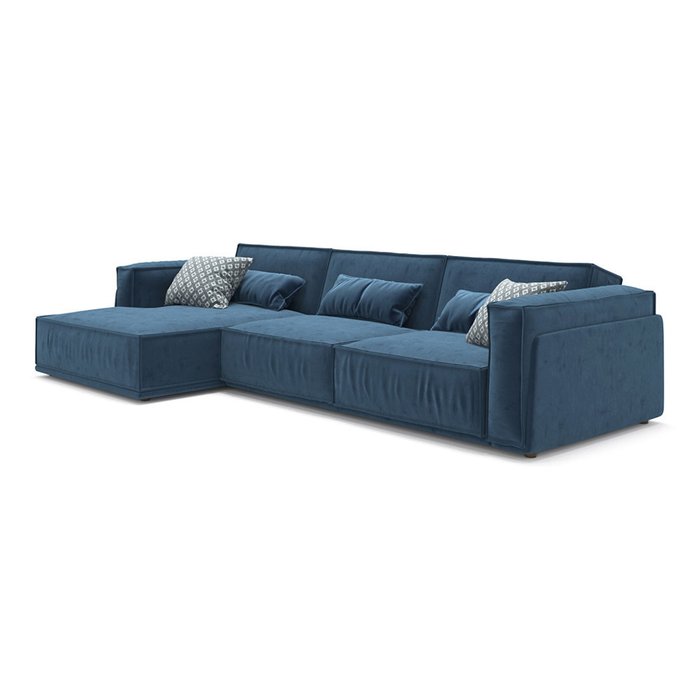  Диван-кровать Vento light угловой синего цвета - купить Угловые диваны по цене 181800.0