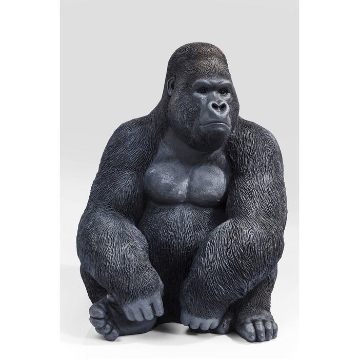 Фигура декоративная Gorilla черного цвета