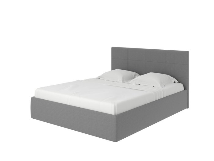 Кровать Alba 160х190 серого цвета с подъемным механизмом