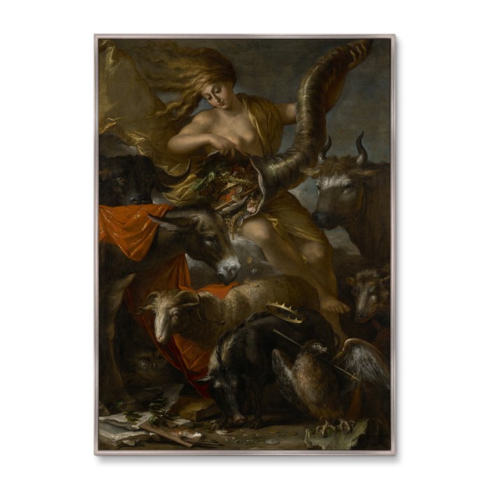 Репродукция картины Allegory of Fortune (Рог изобилия), 1659г. - купить Картины по цене 21999.0