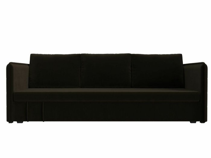 Прямой диван-кровать Слим коричневого цвета - купить Прямые диваны по цене 24999.0