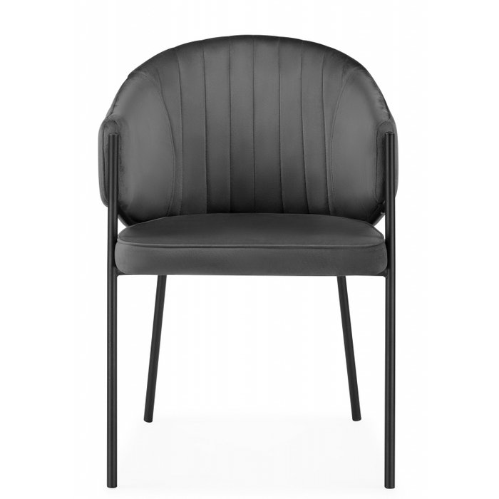 Стул Kortni темно-серого цвета - купить Обеденные стулья по цене 6059.0