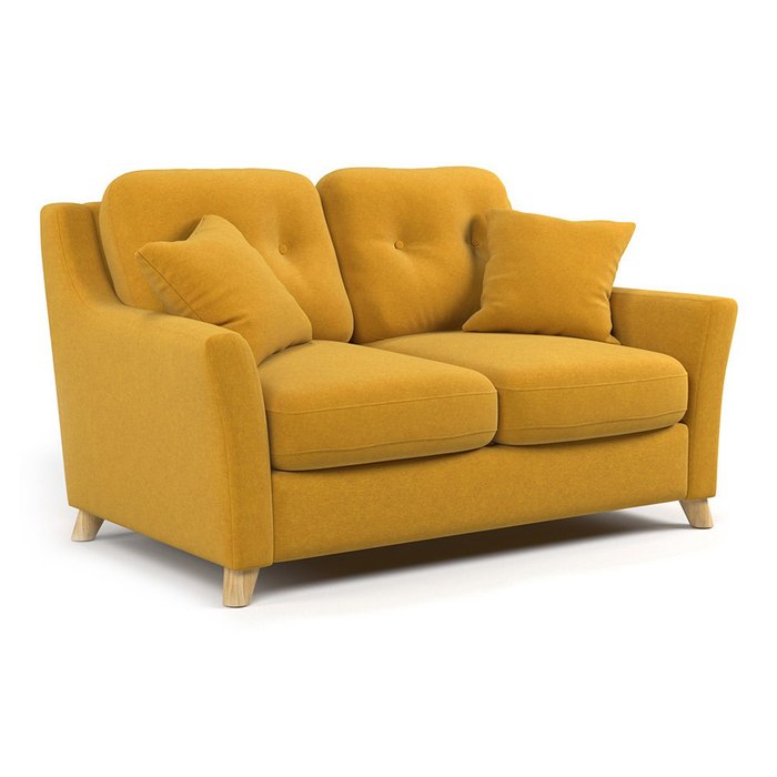 Диван двухместный Raf MT желтого цвета - купить Прямые диваны по цене 40600.0