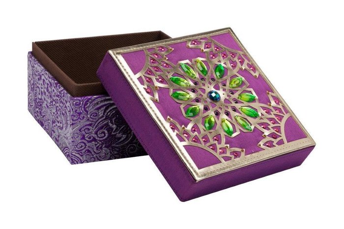 Декоративная шкатулка Blossom Violet - купить Шкатулки по цене 3000.0 Декоративная шкатулка Blossom Violet - купить Шкатулки по цене 3000.0