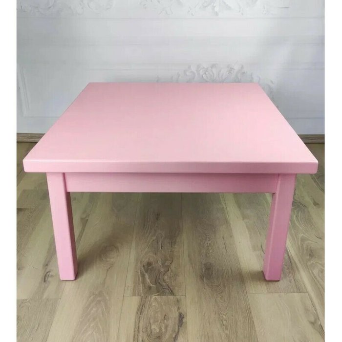Стол журнальный Классика 70х70 розового цвета - купить Журнальные столики по цене 9439.0