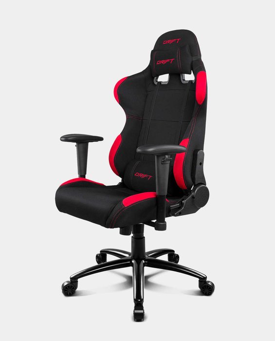 Игровое кресло Drift черного цвета с красными вставками Игровое кресло Drift черного цвета с красными вставками
