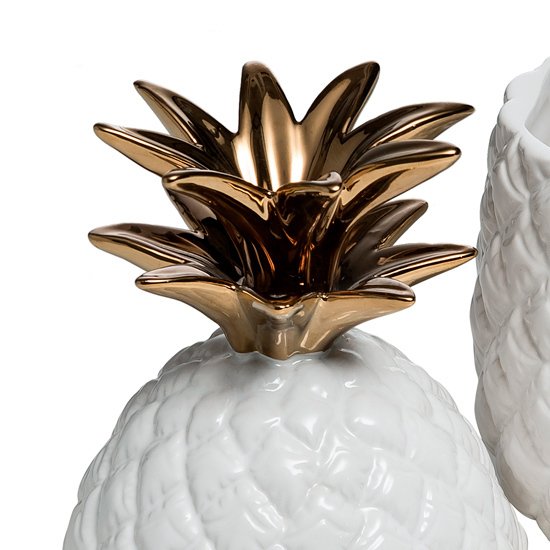 Сосуд с крышкой Gold White белого цвета - лучшие Вазы в INMYROOM Сосуд с крышкой Gold White белого цвета - лучшие Вазы в INMYROOM