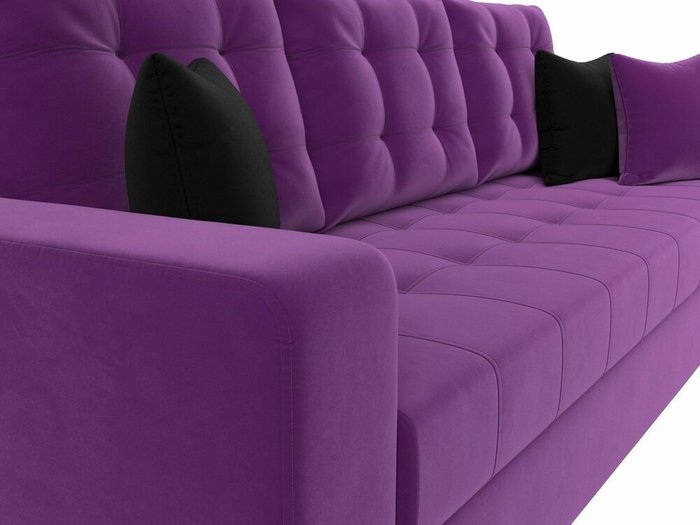 Прямой диван-кровать Ливерпуль фиолетового цвета - лучшие Прямые диваны в INMYROOM