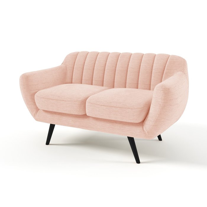 Прямой диван Мелроуз розового цвета