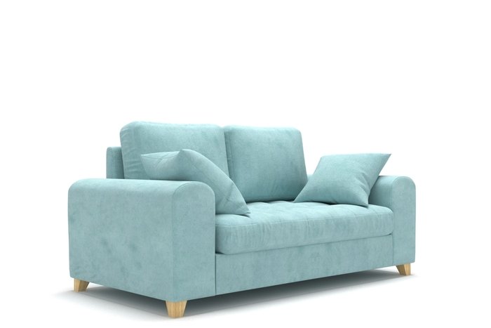 Диван Vittorio MT двухместный голубой - купить Прямые диваны по цене 52400.0