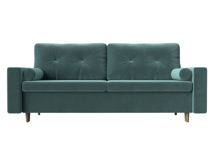 Прямой диван-кровать Белфаст темно-бирюзового цвета (тик-так) - купить Прямые диваны по цене 45999.0