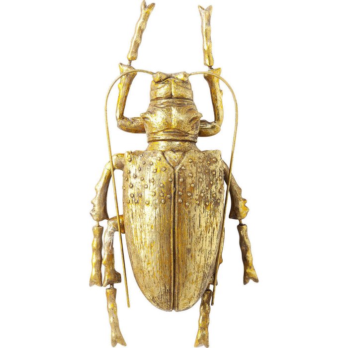 Украшение настенное Longicorn Beetle золотого цвета
