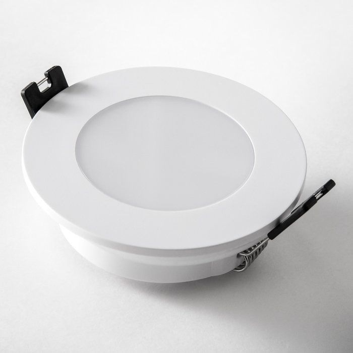Рамка (светильник) PVC д/LED-модулей 941хх и LED-ламп D50мм PIANO ROUND БЕЛЫЙ IP65 - купить Встраиваемые споты по цене 799.0