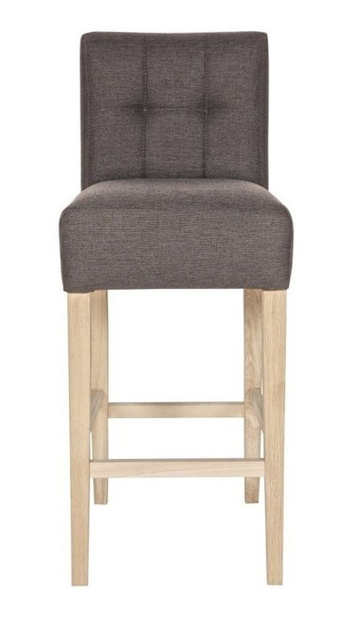 Барный стул DE EEKHOORN "TIJMEN BARCHAIR TAUPE, OAK NATURE LEGS"