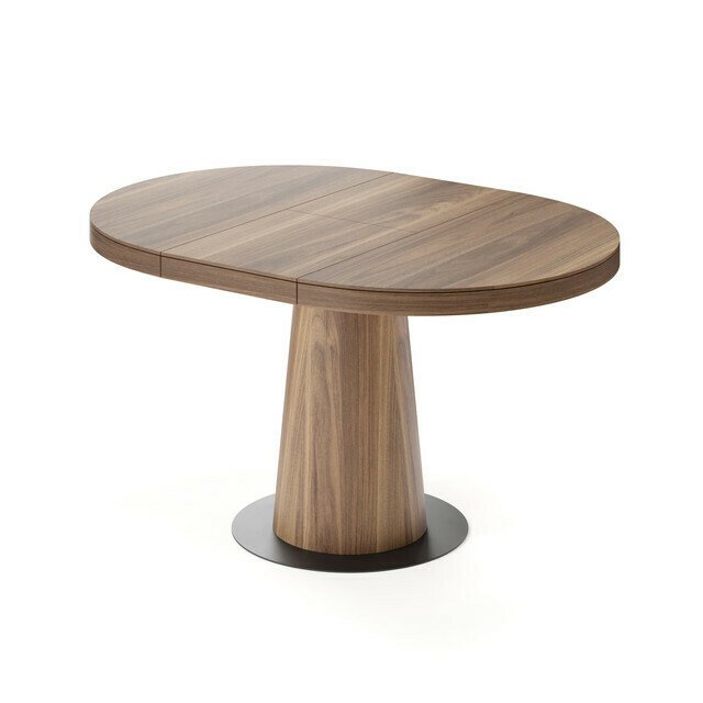 Раздвижной обеденный стол Мирах S коричневого цвета - лучшие Обеденные столы в INMYROOM