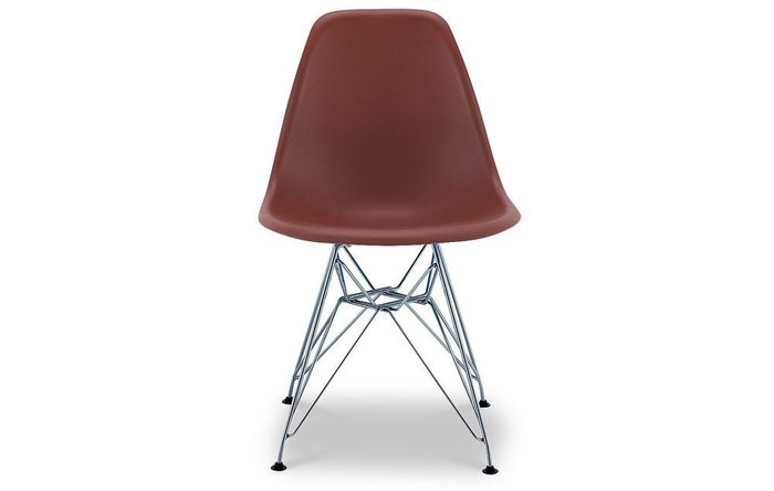 Стул Джексон с пластиковым сидением коричневый - купить Обеденные стулья по цене 3200.0