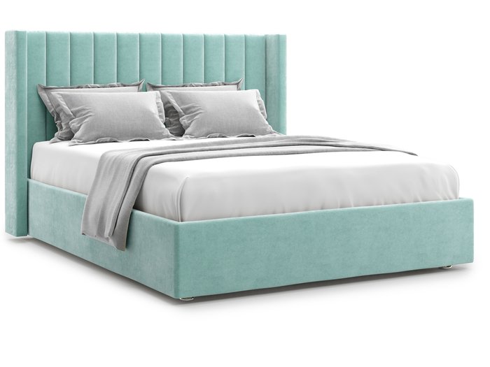 Кровать Premium Mellisa 2 180х200 бирюзового цвета с подъемным механизмом 