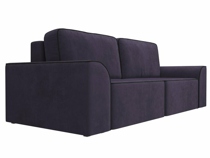 Прямой диван-кровать Вилсон фиолетового цвета - лучшие Прямые диваны в INMYROOM