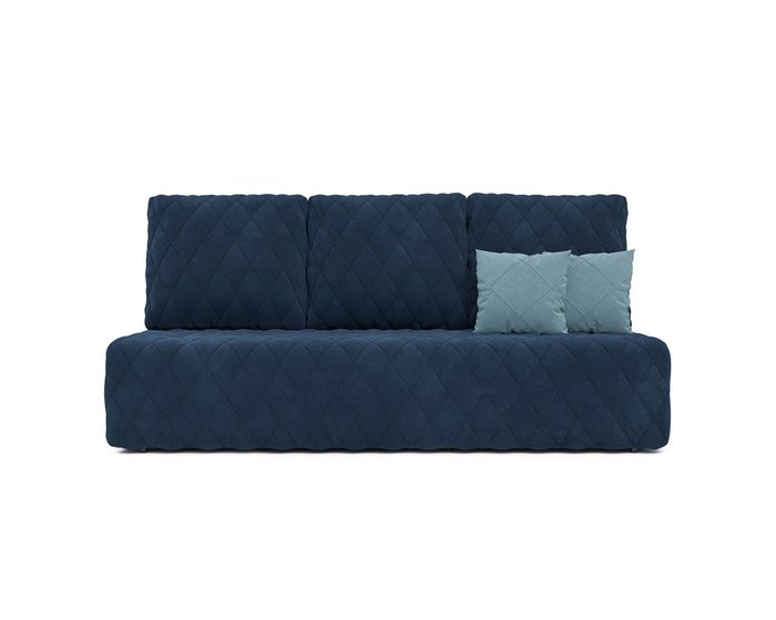 Диван-кровать Роял Luna темно-синего цвета - купить Прямые диваны по цене 41990.0