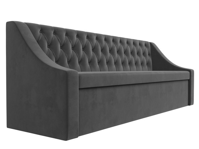 Кухонный прямой диван-кровать Мерлин серого цвета - лучшие Прямые диваны в INMYROOM