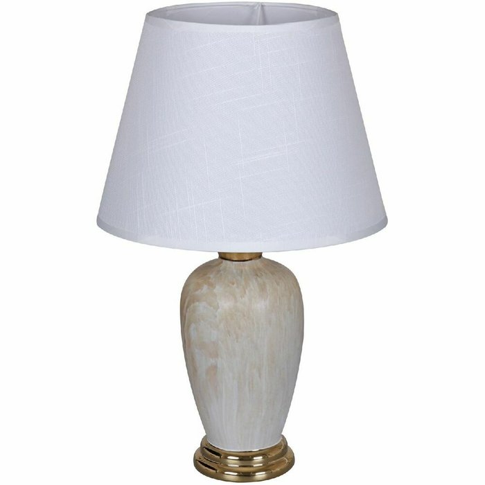 Настольная лампа 30276-0.7-01 (ткань, цвет белый) - купить Настольные лампы по цене 2350.0