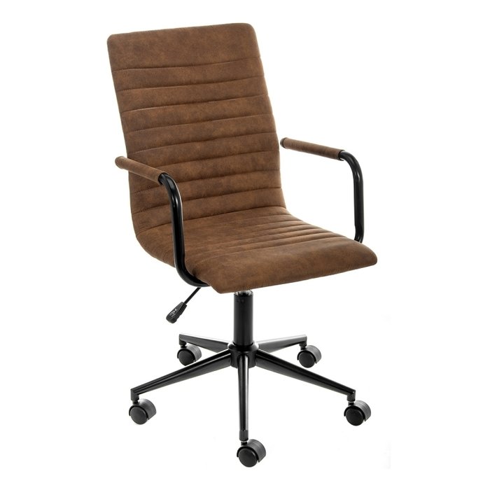 Компьютерное кресло Midl arm коричневого цвета
