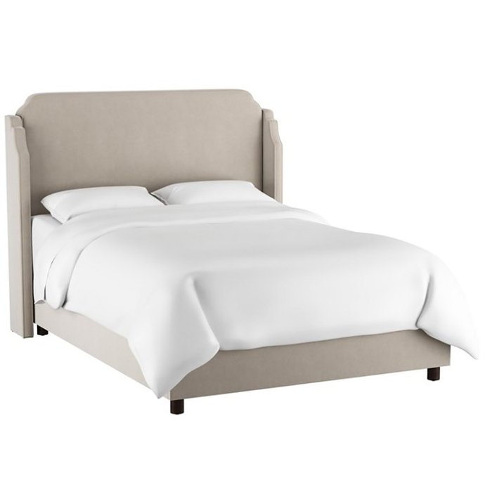 Кровать Aurora Wingback Light Gray 160х200 - купить Кровати для спальни по цене 138000.0
