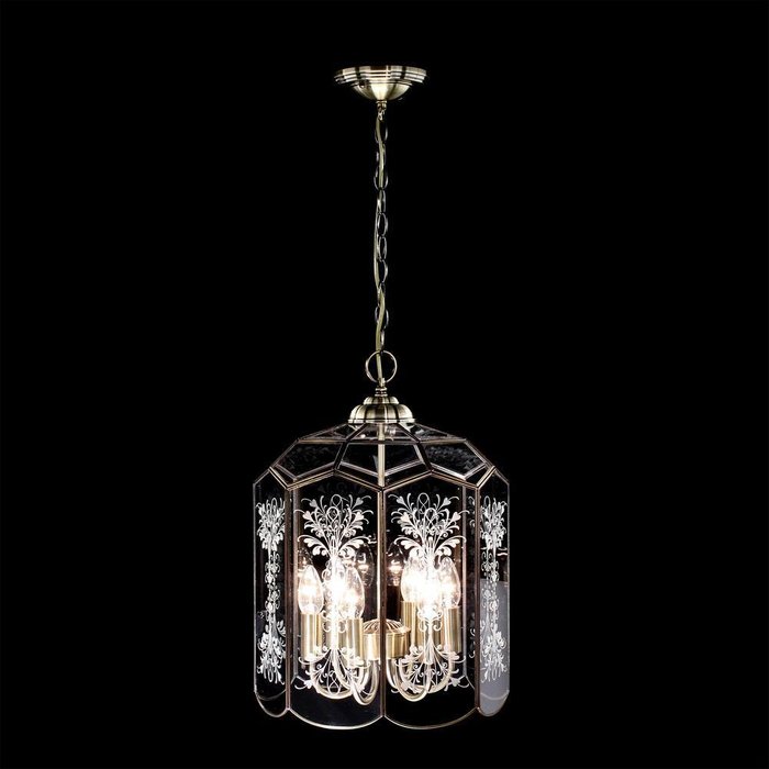 Citilux Витра-2 CL442260 Люстра подвесная витражная Бронза Citilux Витра-2 CL442260 Люстра подвесная витражная Бронза