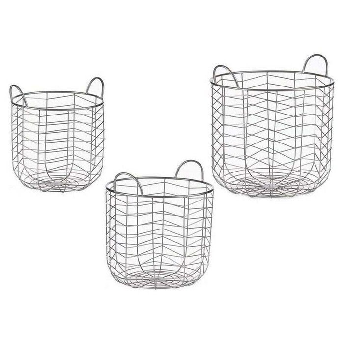 Набор корзин Серебристый Металл (3 pcs)