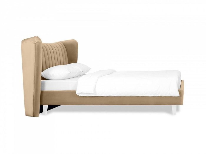 Кровать Queen Agata L 160х200 светло-коричневого цвета - лучшие Кровати для спальни в INMYROOM