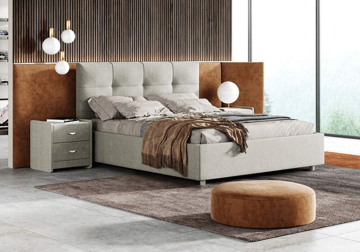 Кровать Caprice 180х200 кофейного цвета без основания и подъемного механизма  - лучшие Кровати для спальни в INMYROOM