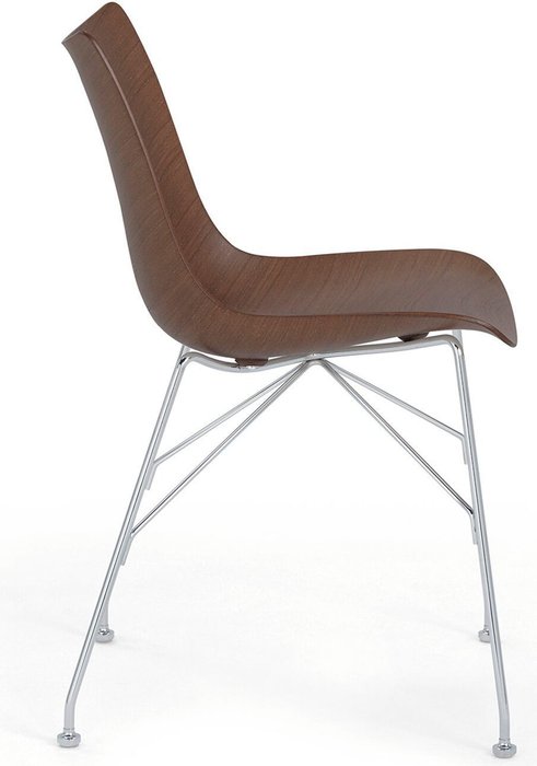 Стул P/Wood цвета темное дерево - лучшие Обеденные стулья в INMYROOM
