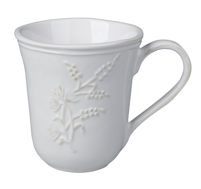 Кружка Луговые травы белого цвета - лучшие Для чая и кофе в INMYROOM