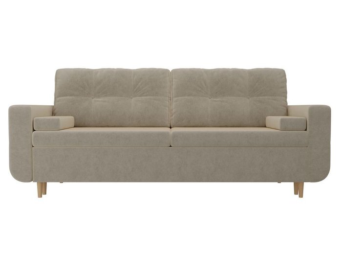 Прямой диван-кровать Кэдмон бежевого цвета - купить Прямые диваны по цене 41990.0
