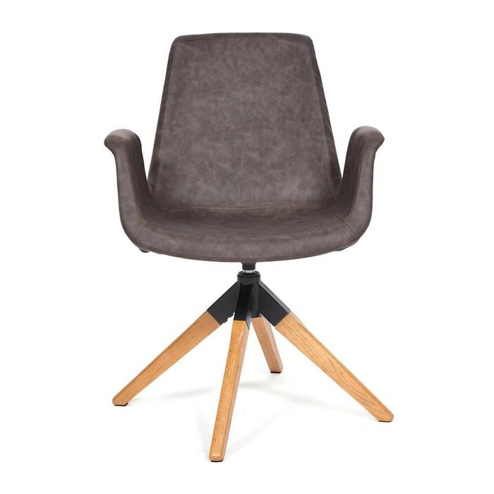 Стул Rokin коричневого цвета  - купить Офисные кресла по цене 11540.0