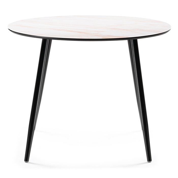 Обеденный стол Анселм бежево-белого цвета - купить Обеденные столы по цене 9490.0