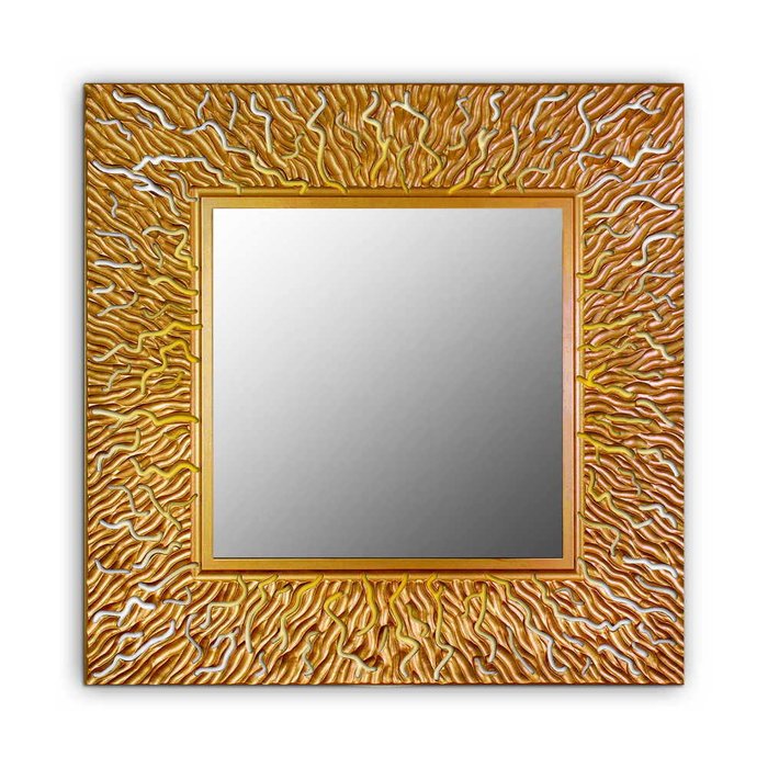 Настенное зеркало CORAL square bronze