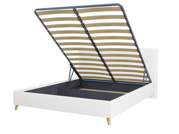 Кровать Briva 180х200 белого цвета с подъемным механизмом - купить Кровати для спальни по цене 31110.0