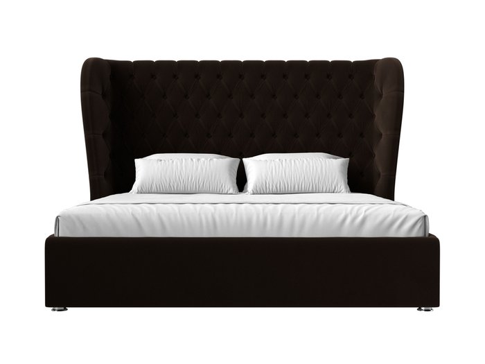 Кровать Далия 180х200 темно-коричневого цвета с подъемным механизмом - купить Кровати для спальни по цене 83999.0