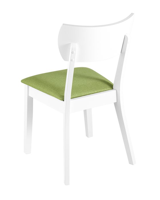 Стул обеденный Tomas White с сидением зеленого цвета - купить Обеденные стулья по цене 9990.0