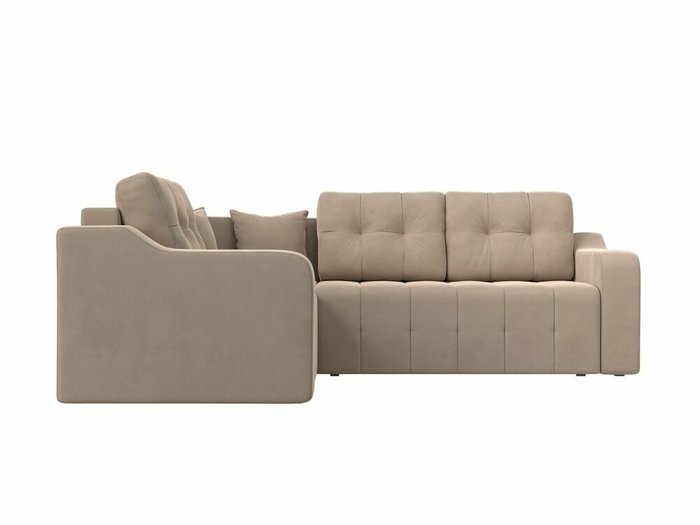 Угловой диван-кровать Кембридж бежевого цвета левый угол - купить Угловые диваны по цене 61999.0
